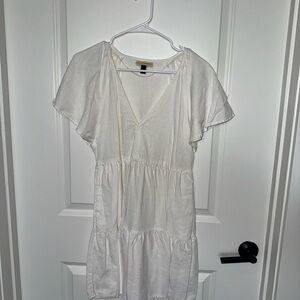 Universal Thread (Target) Cream V-Neck Dress